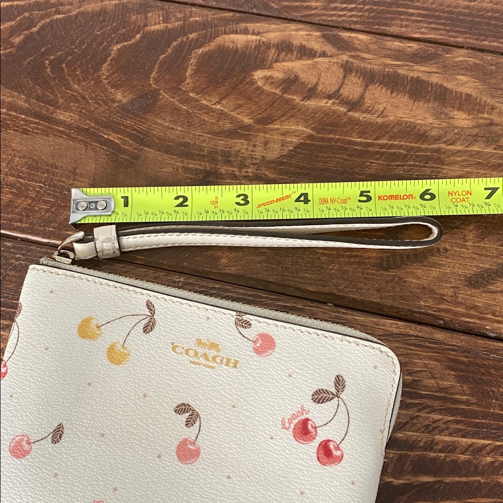 Coach Cherry Leather Wallet Wristlet - Picture 15 of 15